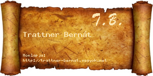 Trattner Bernát névjegykártya